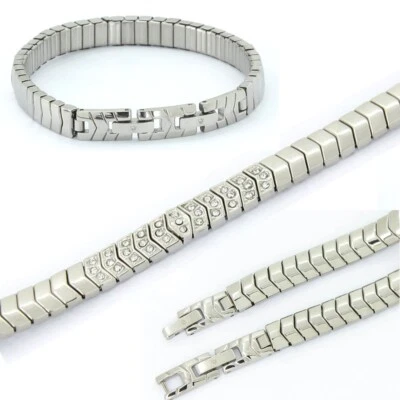 TRINITIX / MAGNETIX / MAGNETSCHMUCK-4YOU.DE Flexibles Facette Flex Armband 1850 Swarovski Crystals by Magnetschmuck -4you