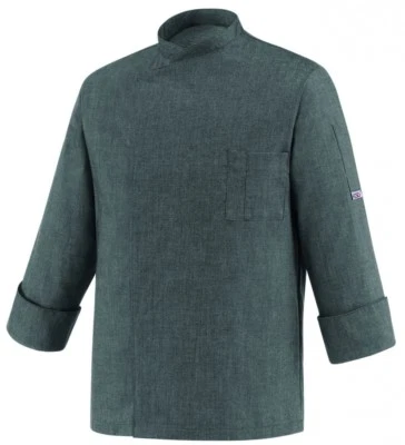 EGOCHEF Kochjacke Grey Mix grau-meliert atmungsaktiv Gr. S-4XL ★TOP★