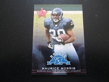 MAURICE MORRIS 2002 LEAF ROOKIE & STARS LONGEVITY PARALLEL ROOKIE CARD # 31/50. rookie card picture