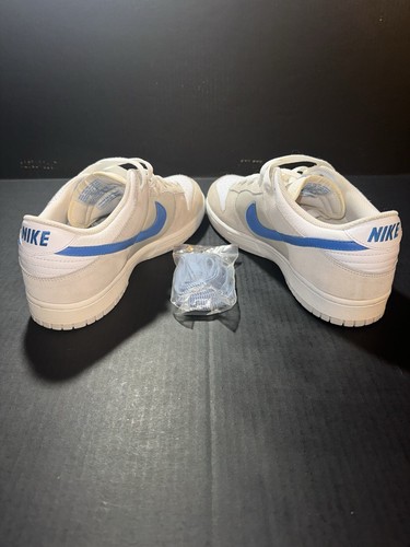 Nike Uomo Dunk Low CL Bianco Grigio Carolina Blu 318020-041 Taglia 10 RARA! - Foto 6 di 9