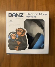 BABY BANZ Hear No Blare EARMUFFS 0-2 Years Old Sound Protection Infants Baby blu