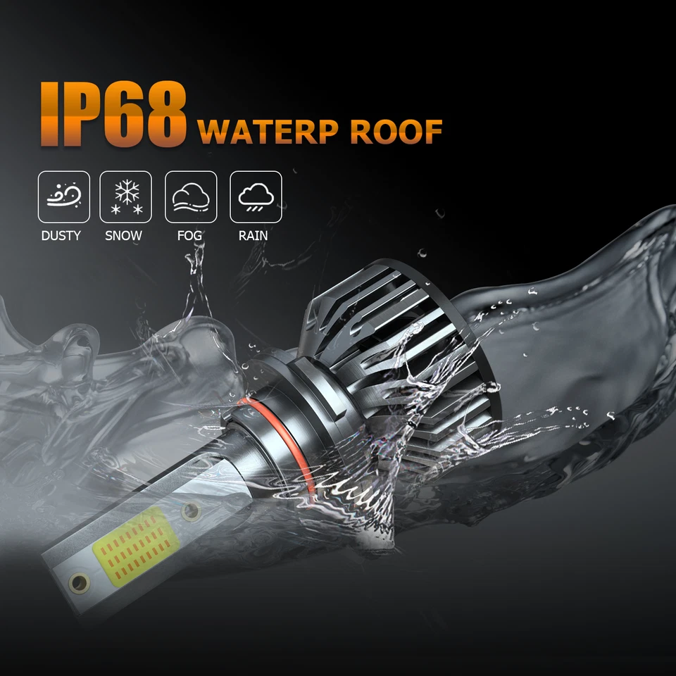 适用于 2013 - 2023 Kenworth T680 T880 6000K LED 车头灯高低光束灯泡组合 — 第 4/4 张图片