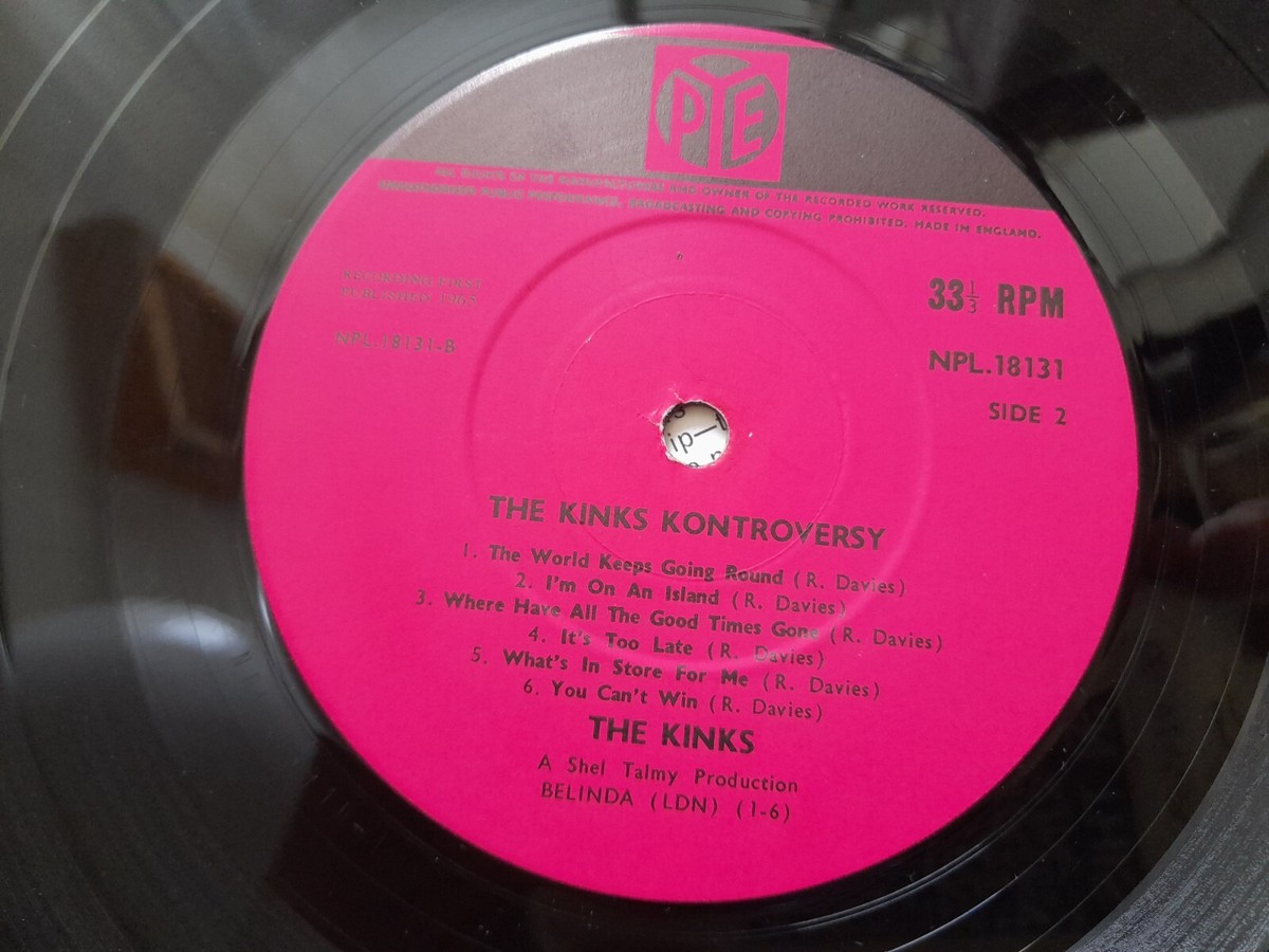 THE KINKS The Kink Kontroversy *1965 UK PYE MONO 1st PRESS VINYL