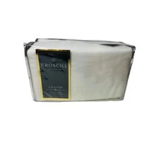 Croscill Lillith White Dove King Bed Skirt 79" X 82" + 15" Drop