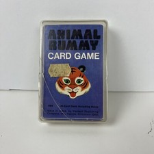 Vintage ANIMAL RUMMY CARD GAME 1975 Whitman 4908 - Complete with Plastic Case