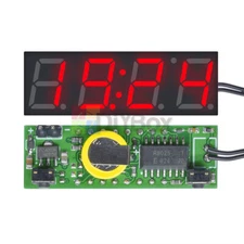 3 in 1 Red LED Digital DS3231SN Clock Temperature Voltage Module DIY Electronic