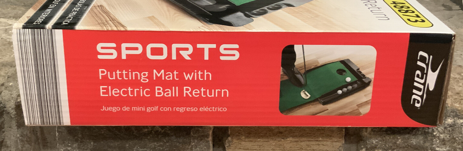 Crane Sports Golf Putting Mat with Electric Ball Return 48873 New eBay