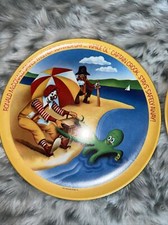 Pair of 1977 McDonald's Plastic Plates Lexington Made In USA 10" Plates