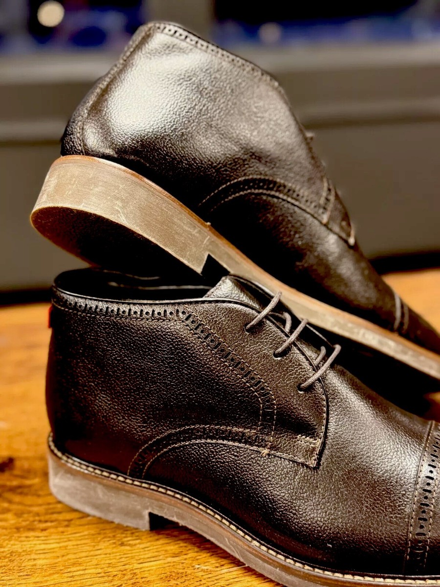 Marc Joseph Shoes Mens 9 Dress Boot Leather Brown Cap Toe  display picture 3