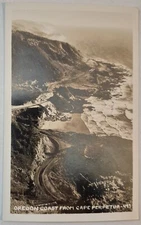 Vintage Postcard RPPC Oregon Coast From Cape Perpetua AA9