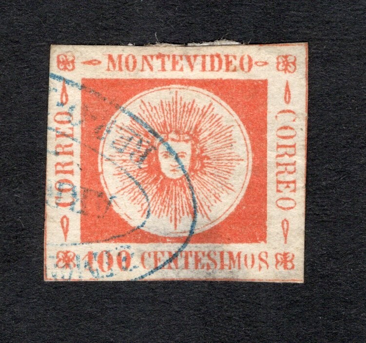Uruguay 1861 stamp Mi#16a Forgery used CV=66$ lot 3