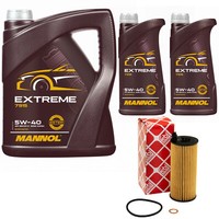MotoröL Set Mannol 5W-40 API SN/CH-4 7 Liter + ÖLfilter FüR BMW 7Er 730D Xdrive
