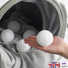 4 x REUSABLE TUMBLE ECO DRYER CLOTHES SOFTENER WASHING MACHINE BALLS PLASTIC