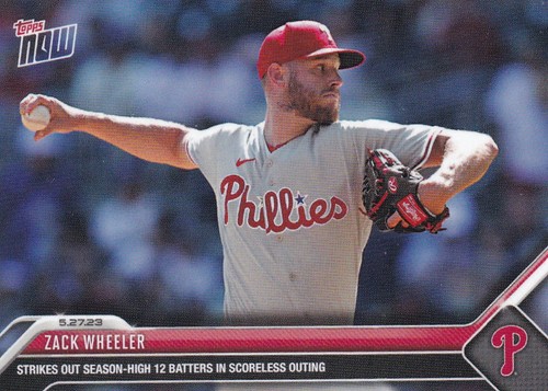 2023 Topps Now 350 Zack Wheeler
