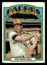 1972 Topps Enzo Hernandez #7 - San Diego Padres - VG