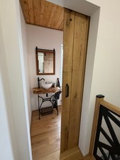Solid Oak Ledge Door Bead & Butt 78' x 30''