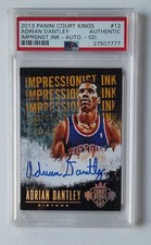 10/10 Adrian Dantley 2013 Court Kings Impressionist Ink Gold AUTO PSA AUTHENTIC