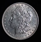 1881-O Morgan Silver Dollar - New Orleans Mint - AU - 90% Silver Coin |#N126|