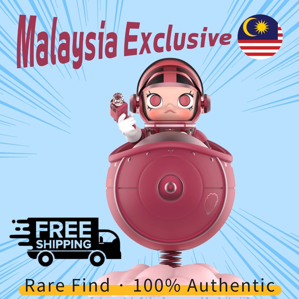 MALAYSIA EXCLUSIVE】 Mega Space MOLLY 100% Blooming Hibiscus