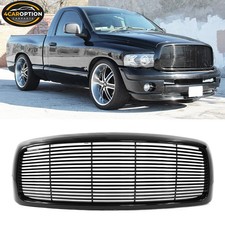 Fits 02-05 Dodge Ram 1500 2500 3500 Z Style Abs Front Upper Bumper Grill Black
