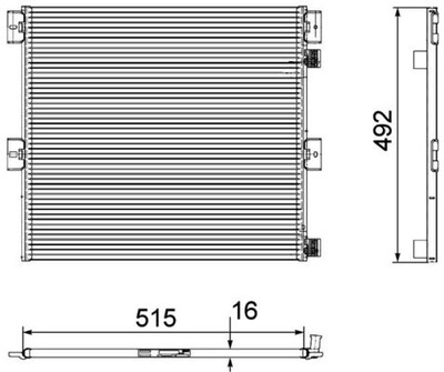 MAHLE AC 125 000P Kondensator, Klimaanlage für RENAULT TRUCKS,VOLVO