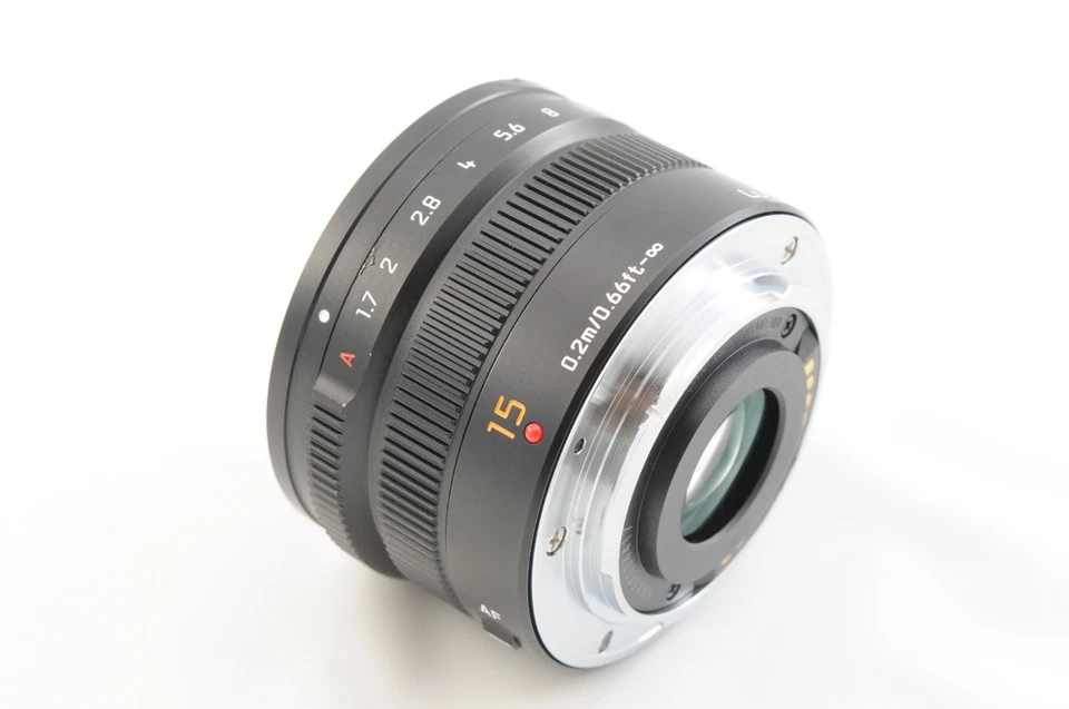 [Почти как новый в коробке] Panasonic LEICA DG SUMMILUX 15 мм F/1.7 ASPH. Черный из Японии - Изображение 4 из 4