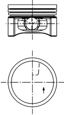 KOLBENSCHMIDT 40219600 Piston for DACIA,NISSAN,RENAULT