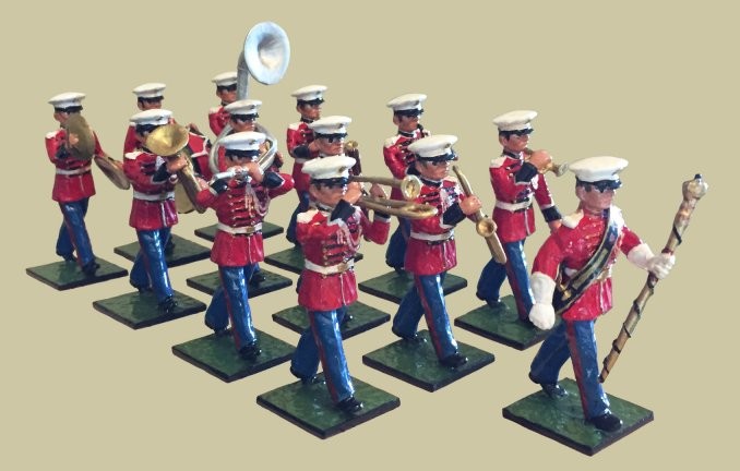 829B President's Own US Marine Band - Alymer Glossy Miniature Toy Soldiers