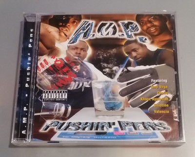 A.M.P. - PUSHIN PENS CD 2002 DALLAS TEXAS GANGSTA RAP HIP HOP G-FUNK 
