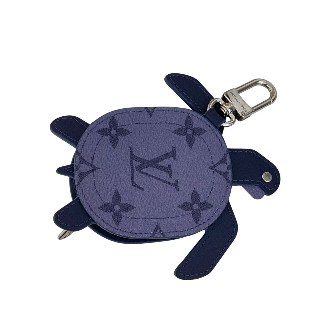LOUIS VUITTON KEYRING BAG CHARM LV TURTLE M02526 CANVAS LEATHER