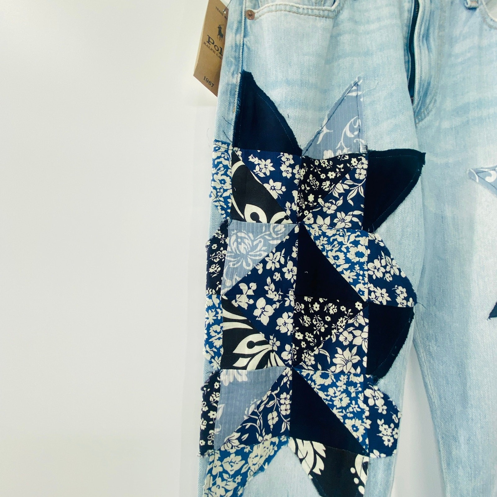 NEW Polo Ralph Lauren Avery Boyfriend Kipton Wash Patchwork Star Print Jeans 26 thumbnail 12