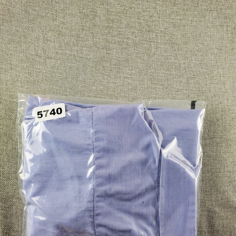 Camisa Borrelli Napoli Para Hombre 16L Azul Abotonada Manga Larga Italia Bolsillo Foto 2 de 4