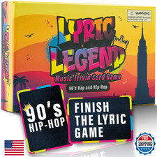 Lyric Legend 90s Hip-Hop Rap Music Trivia Game - Expandable Multi-Game