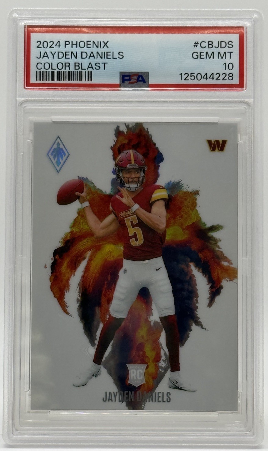 2024 Phoenix Jayden Daniels Color Blast RC Rookie 🔥 PSA 10 🔥SSP  Case Hit