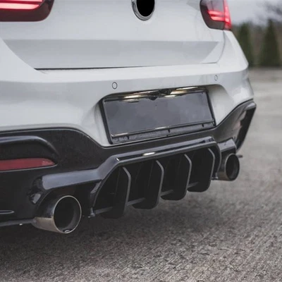 NEWSTART*2020 FOR BMW 1 SERIES F20 F21 M135i M140i M SPORT 2015-2019 GLOSS BLACK REAR DIFFUSER