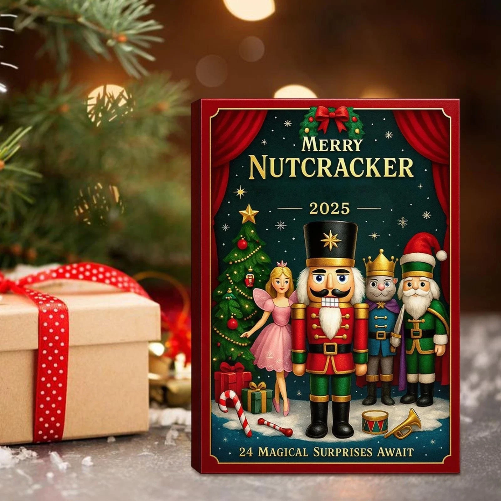 Merry Nutcracker Advent Calendar 2025 24-Day Christmas Countdown Calendar