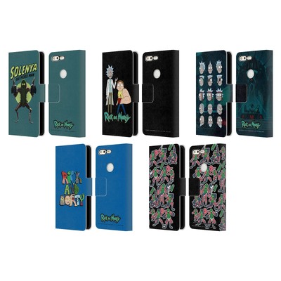 RICK AND MORTY SEASON 3 CHARACTER ART LEATHER BOOK WALLET CASE FOR GOOGLE PHONES