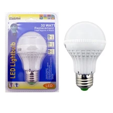 Set of 6 EnergySaving Bright White LED Light Bulbs  32 Watts Equivalent Ideal