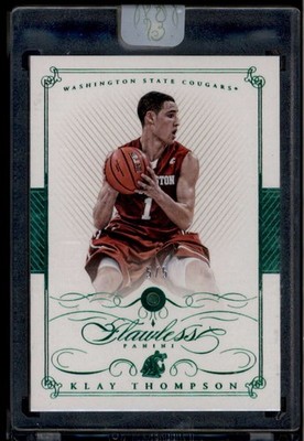 2014-15 Panini Flawless Emerald 140 Klay Thompson AM Emerald Diamond Gem 5/5