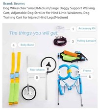 Jievmrs Dog Wheelchair Adjustable