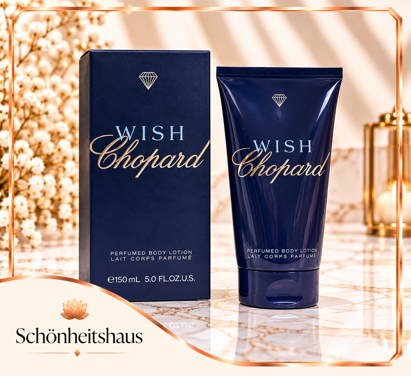 (83,31€/L) Chopard Wish 3 x 150 ml parfümierte Body Lotion Bodylotion BL - Bild 2