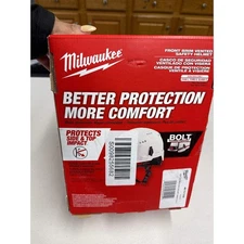 Milwaukee Electric - White Front Brim Vented Safety Helmet - Type 2 CL