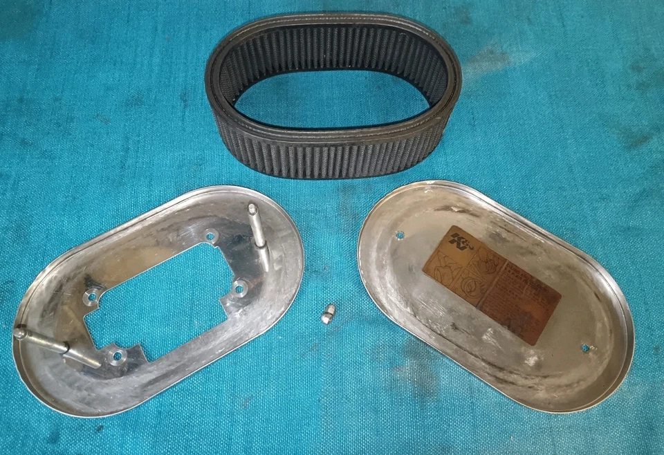 K&N Air Filter For Weber Twin Choke Carburettor (32/36 DGAV, 38 DGAS) Original - Image 2 of 4