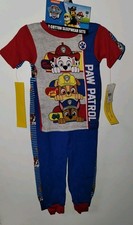 New Nickelodeon Paw Patrol 4 Piece Short sleeve Pajama Sets Sleep Wear Size 3t