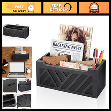 Mail Organizer with 2 Slots - Wood Mail Holder for Countertop, Wall  Desk Decor