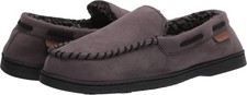 Dearfoams mens Keaton Memory Foam Indoor Outdoor Moccasin Slipper 11-12 Wide