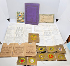 VTG BSA BOY SCOUTS OF AMERICA PATCHES & LITERATURE--EARLY 1900,S