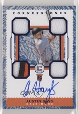2018 Chronicles Cornerstones Rookie Materials Quartz 41/49 Austin Hays Auto ev1
