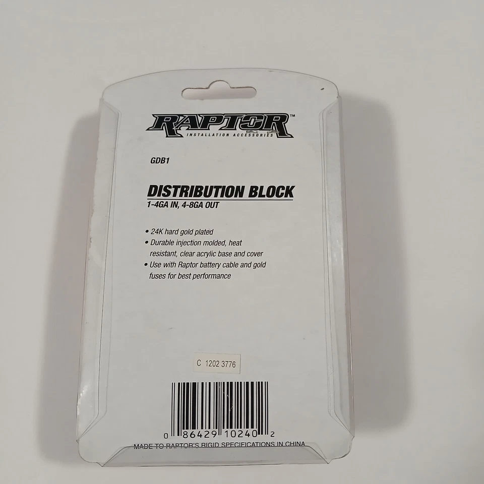 NEW Raptor Audio Access 1-4GA In To 4-8GA Out GDB1 Power Distribution Block - Image 2 of 4