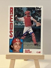 ALAN KNICELY Signed Autographed Baseball Card 1984 TOPPS 323